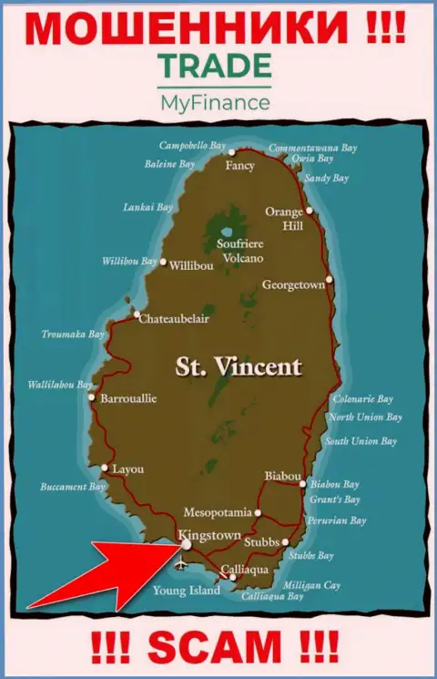 Официальное место регистрации мошенников Трейд Май Финанс - Kingstown, Saint Vincent and the Grenadines