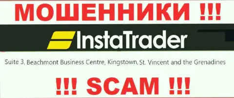 Suite 3, Beachmont Business Centre, Kingstown, St. Vincent and the Grenadines - это офшорный адрес ИнстаТрейдер, оттуда МОШЕННИКИ обувают клиентов