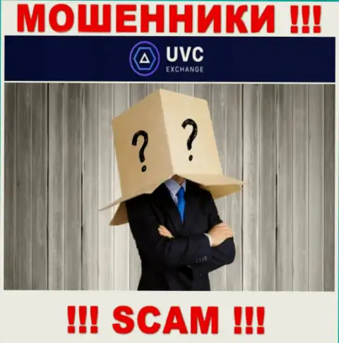 Не работайте с аферистами UVC Exchange - нет сведений об их руководителях