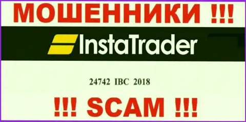 Не взаимодействуйте с конторой Insta Trader, номер регистрации (24742 IBC 2018) не причина вводить средства