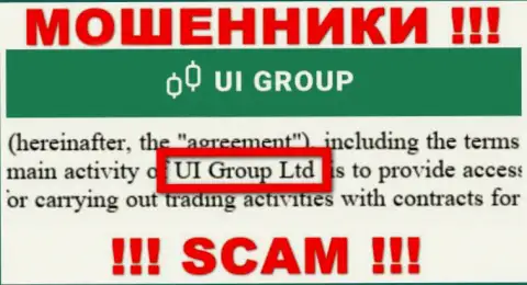 На официальном сайте UI Group отмечено, что данной компанией управляет Ю-И-Групп Ком