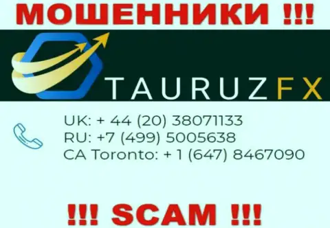 Не берите телефон, когда звонят незнакомые, это могут оказаться ворюги из компании TauruzFX