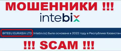 Свое юридическое лицо организация ИнтебихКз не скрывает - это BITEEU EURASIA Ltd