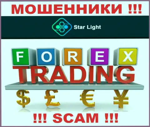 Не отдавайте денежные средства в Star Light 24, направление деятельности которых - FOREX