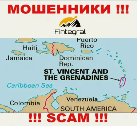 St. Vincent and the Grenadines - здесь официально зарегистрирована мошенническая контора Fintegral