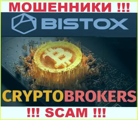 Bistox Com оставляют без денег малоопытных клиентов, прокручивая свои делишки в направлении Крипто торговля