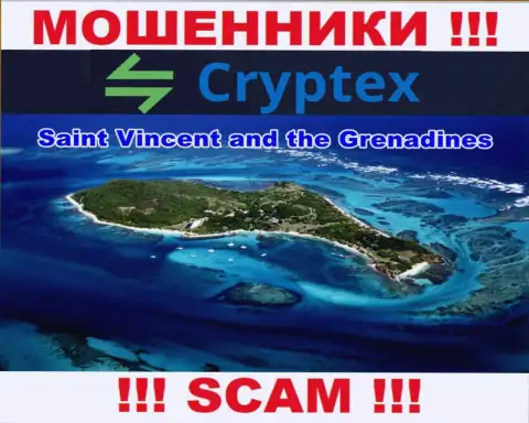 Из Cryptex Net финансовые активы возвратить нереально, они имеют офшорную регистрацию - Saint Vincent and Grenadines