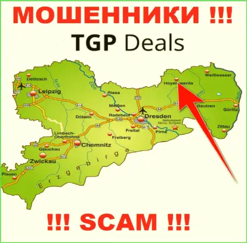 Офшорный адрес регистрации организации TGPDeals Com выдумка - мошенники !!!