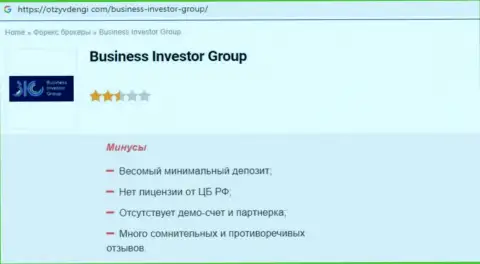 Организация BusinessInvestorGroup - это ЛОХОТРОНЩИКИ !!! Обзор с доказательствами разводняка