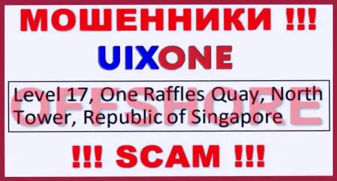 Базируясь в офшорной зоне, на территории Singapore, Uix One ни за что не отвечая лишают средств клиентов