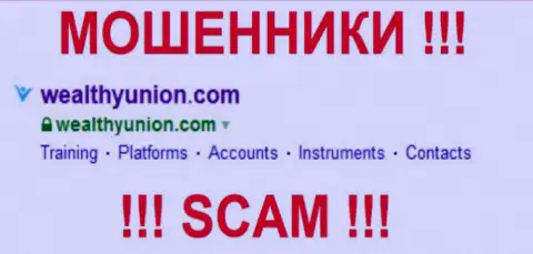 WealthyUnion Com - это МОШЕННИКИ ! SCAM !!!
