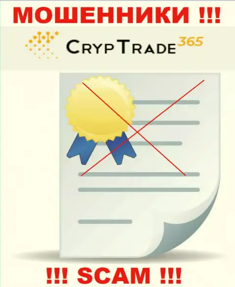 С Cryp Trade365 очень рискованно сотрудничать, они не имея лицензии, нагло отжимают вложенные денежные средства у клиентов