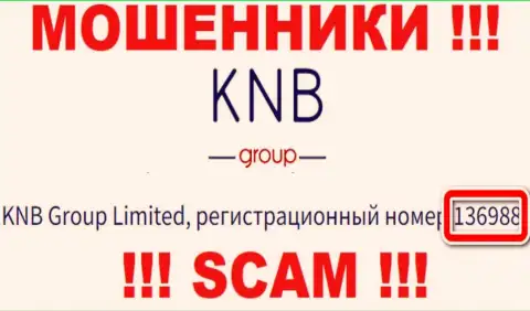 Присутствие рег. номера у KNB-Group Net (136988) не сделает указанную компанию честной