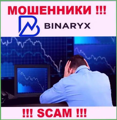 Дохода в совместном сотрудничестве с брокерской компанией Binaryx Com не видать - это простые internet-мошенники