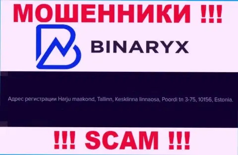 Не верьте, что Binaryx OÜ располагаются по тому адресу, что опубликовали на своем сайте