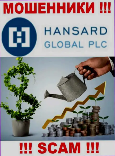 Хансард заявляют своим клиентам, что оказывают свои услуги в сфере Investing