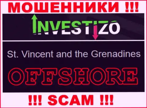 Так как Инвестицо Ком расположились на территории Сент-Винсент и Гренадины, слитые вложенные средства от них не вернуть