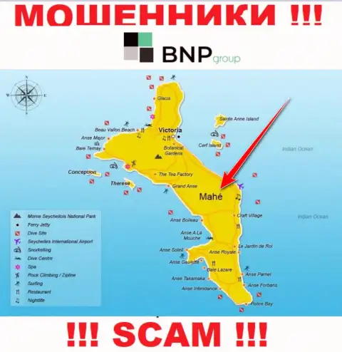 BNPLtd зарегистрированы на территории - Mahe, Seychelles, избегайте работы с ними