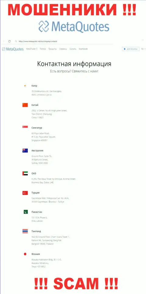 На сайте кидал МетаКвуотез сказано, что они расположены в офшорной зоне - 35 Dodekanisou str, Germasogeia, 4043, Limassol, Cyprus, будьте очень осторожны
