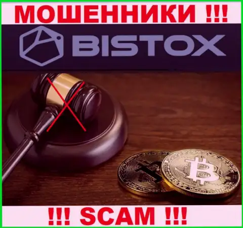 На сайте мошенников Bistox Com вы не отыщите сведений о их регуляторе, его просто НЕТ !!!