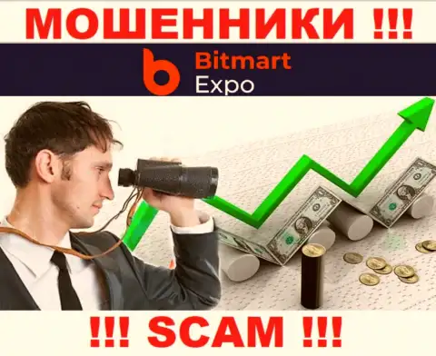 На интернет-портале махинаторов Bitmart Expo Вы не найдете данных о регуляторе, его НЕТ !