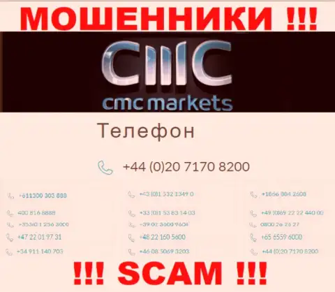 Ваш телефонный номер попал в загребущие лапы интернет мошенников CMC Markets - ожидайте вызовов с различных телефонов