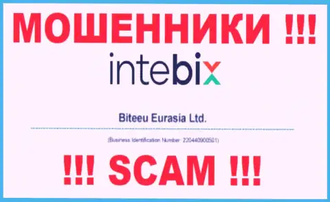 Как представлено на официальном онлайн-сервисе махинаторов IntebixKz: 220440900501 - это их регистрационный номер