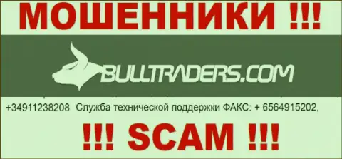 Будьте очень бдительны, internet лохотронщики из Bull Traders звонят лохам с различных номеров