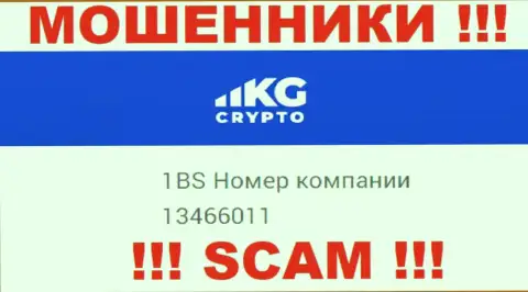 Рег. номер компании CryptoKG, Inc, в которую денежные активы рекомендуем не вводить: 13466011