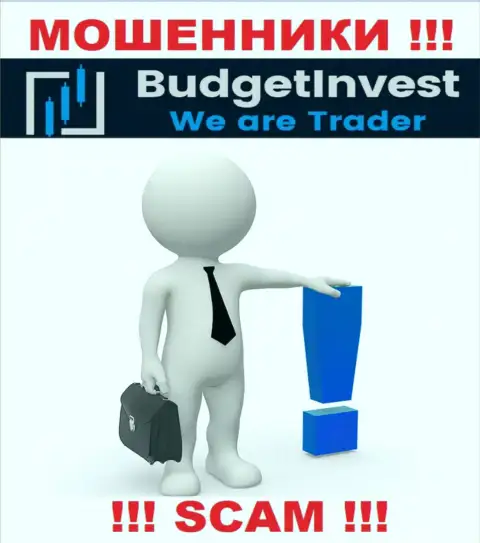 Budget Invest - это мошенники !!! Не говорят, кто именно ими руководит