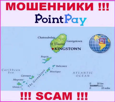 Поинт Пэй ЛЛК - это мошенники, их место регистрации на территории St. Vincent & the Grenadines