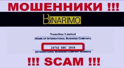 Будьте очень внимательны !!! Namelina Limited жульничают !!! Рег. номер указанной организации - 24742 IBC 2018