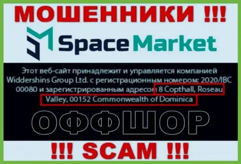 Весьма рискованно взаимодействовать, с такого рода мошенниками, как контора Спайс Маркет, так как скрываются они в оффшоре - 8 Coptholl, Roseau Valley 00152 Commonwealth of Dominica