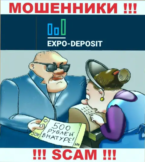 Не нужно верить Expo-Depo Com, не вводите дополнительно финансовые средства