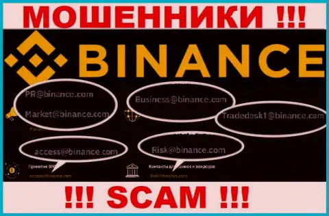 Слишком опасно общаться с мошенниками Бинансе Ком, даже через их электронный адрес - обманщики