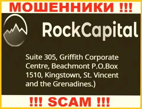 За лишение денег доверчивых клиентов ворам Rocks Capital Ltd ничего не будет, ведь они отсиживаются в офшоре: Сьюит 305, Корпоративный Центр Гриффитш, Кингстаун, ПО Бокс 1510 Бичмонт Кингстаун, Сент-Винсент и Гренадины