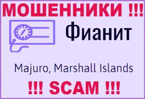 Организация FiaNit имеет регистрацию довольно далеко от обманутых ими клиентов на территории Majuro, Marshall Islands