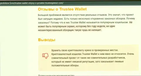 Trustee Wallet - это МОШЕННИКИ !!! Крадут депозиты лохов (обзор противозаконных деяний)