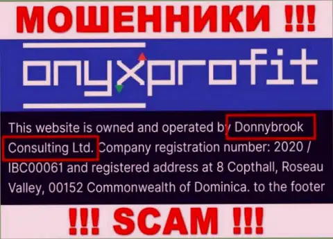 Юридическое лицо организации ОниксПрофит - это Donnybrook Consulting Ltd, инфа позаимствована с официального веб-ресурса