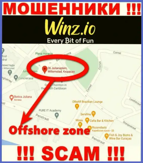 Winz Casino имеют офшорную регистрацию: Curaçao - будьте очень бдительны, мошенники