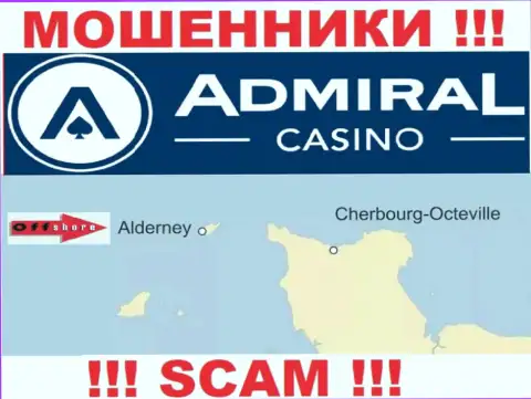 Т.к. Admiral Casino расположились на территории Алдерней, прикарманенные вклады от них не забрать