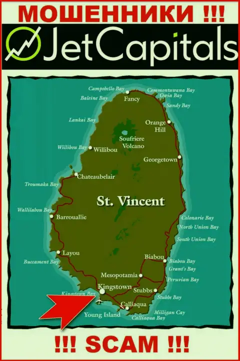 Kingstown, St Vincent and the Grenadines - именно здесь, в оффшоре, отсиживаются мошенники Джет Кэпиталс