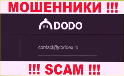 Мошенники Dodo Ex указали вот этот e-mail у себя на web-ресурсе