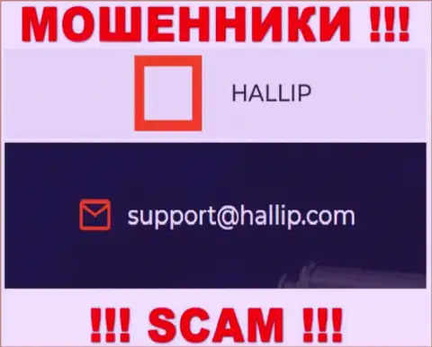 Компания Hallip - это ВОРЮГИ !!! Не пишите письма к ним на адрес электронной почты !!!