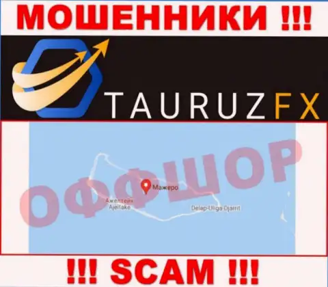 С мошенником Tauruz FX очень рискованно сотрудничать, они базируются в оффшоре: Маршалловы острова