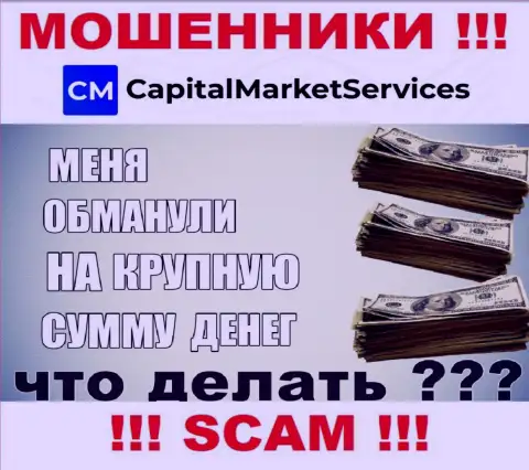 Если вдруг Вас лишили денег internet-мошенники Capital Market Services - еще пока рано опускать руки, вероятность их вернуть назад есть