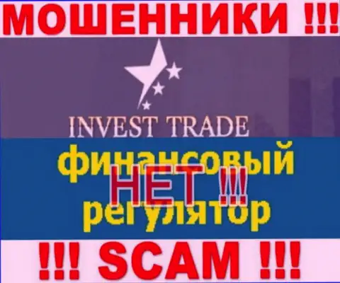 У организации Invest-Trade Pro нет регулируемого органа, а значит это наглые internet-мошенники !!! Будьте крайне осторожны !